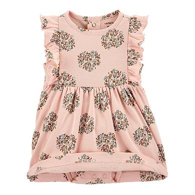 Baby Girl Carter's 2-Piece Floral Bodysuit Dress Set