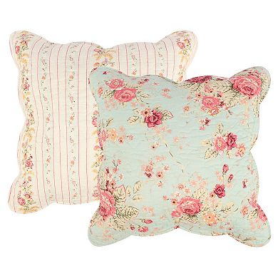 Greenland Home Fashions Antique Rose Quilt and Sham Set