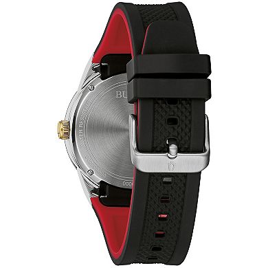 Bulova Men's Black Silicone Strap Multi-Function Watch - 98C138