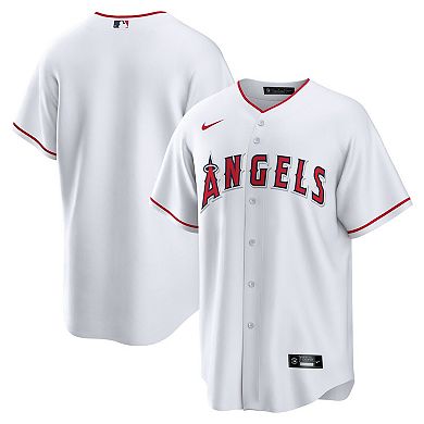 Men's Nike White Los Angeles Angels Home Replica Team Jersey