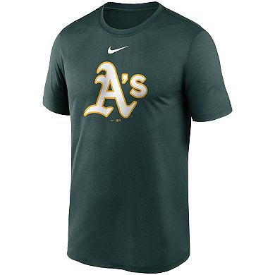 Men's Nike Green Oakland Athletics Large Logo Legend Performance T-Shirt