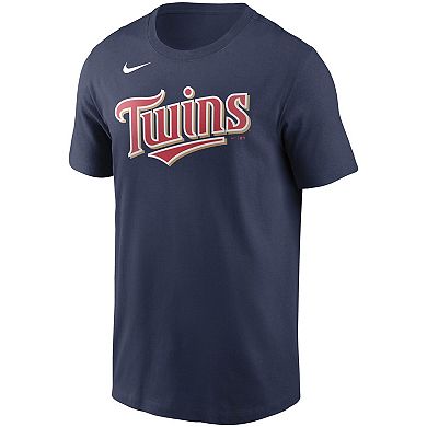 Men's Nike Navy Minnesota Twins Team Wordmark T-Shirt