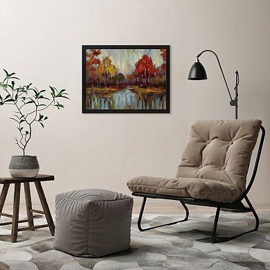 Americanflat Fall Aquarelle Framed Wall Art