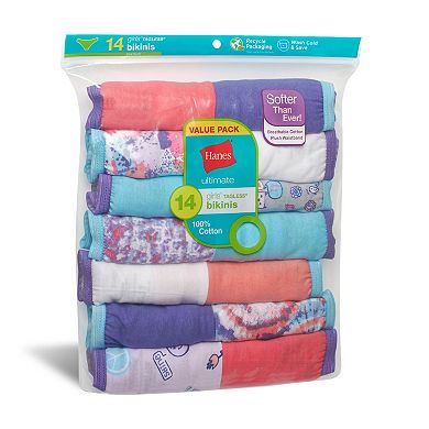 NEW*  Essentials Girls Size 8 Multiprint 14-Pack Underwear