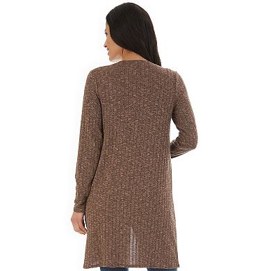 Women's Apt. 9® Rib Knit Long Sleeve Coatigan