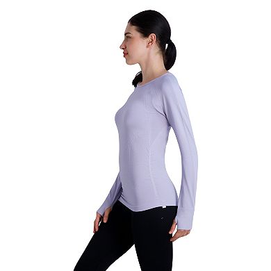 GAIAM, Tops, Gaiam Warrior Seamless Scoop Neck Long Sleeve Tee Womens  Size Small