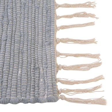 Unique Loom Striped Chindi Jute Blend Rag Rug