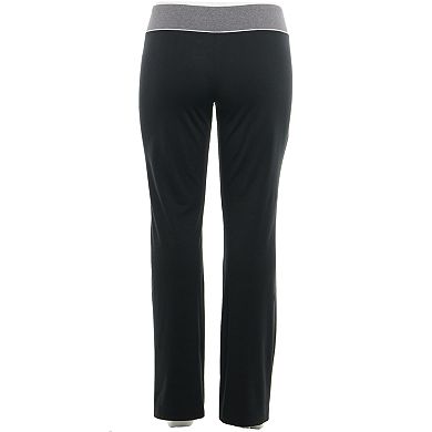 Juniors' Plus Size SO® Bootcut Yoga Pants with Piping 