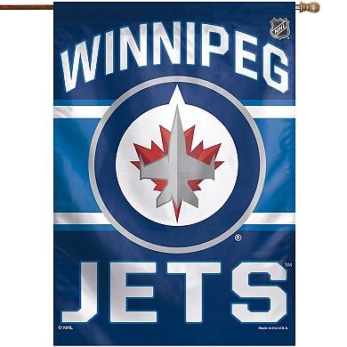 WinCraft Winnipeg Jets 28" x 40" Wordmark Single-Sided Vertical Banner