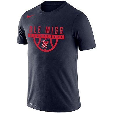 Men's Nike Navy Ole Miss Rebels Basketball Drop Legend Performance T-Shirt