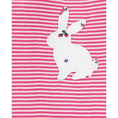 Baby Girl Carter's 4-Piece Bunny Pajama Set 