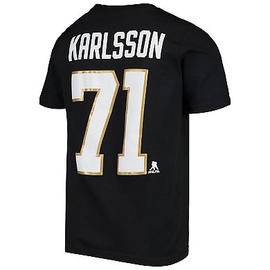 Youth William Karlsson Black Vegas Golden Knights Player Name & Number T-Shirt