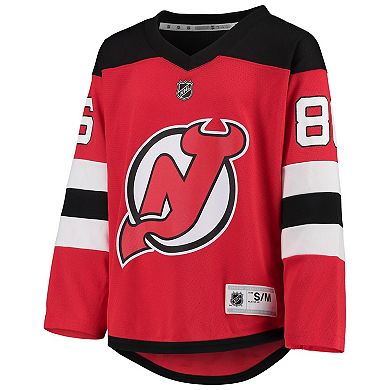 Youth Jack Hughes Red New Jersey Devils Home Player Replica Jersey