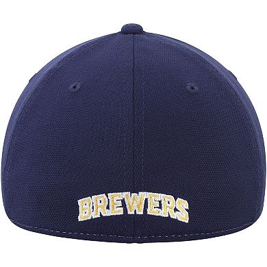 Men's New Era Gold/Navy Milwaukee Brewers Alternate Team Classic 39THIRTY Flex Hat