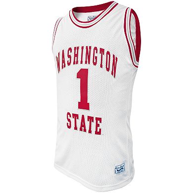 Men's Original Retro Brand Klay Thompson White Washington State Cougars Alumni Basketball Jersey