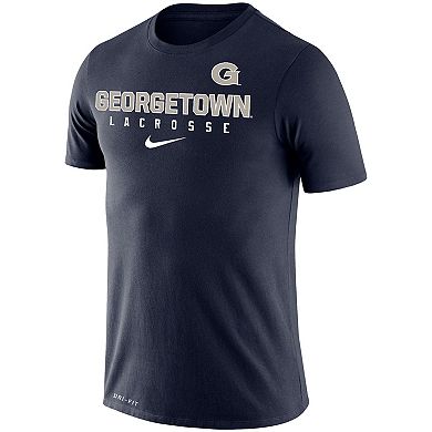 Men's Nike Navy Georgetown Hoyas Lacrosse Legend 2.0 Performance T-Shirt