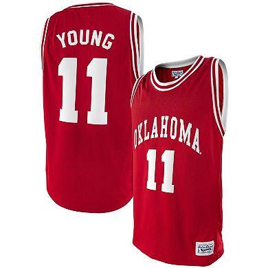 Men's Original Retro Brand Trae Young Crimson Oklahoma Sooners Alumni Basketball Jersey
