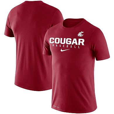 Men's Nike Crimson Washington State Cougars Baseball Legend Performance T-Shirt