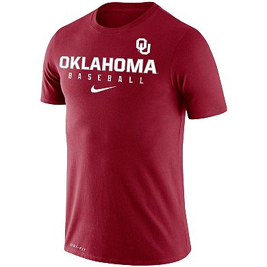 Men's Nike Crimson Oklahoma Sooners Baseball Legend Slim Fit Performance T-Shirt