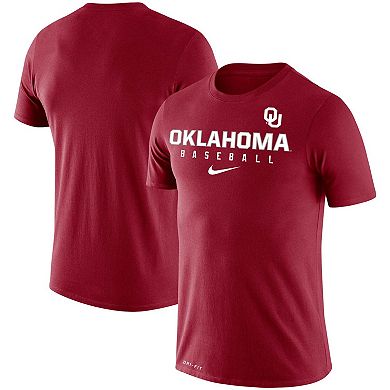Men's Nike Crimson Oklahoma Sooners Baseball Legend Slim Fit Performance T-Shirt