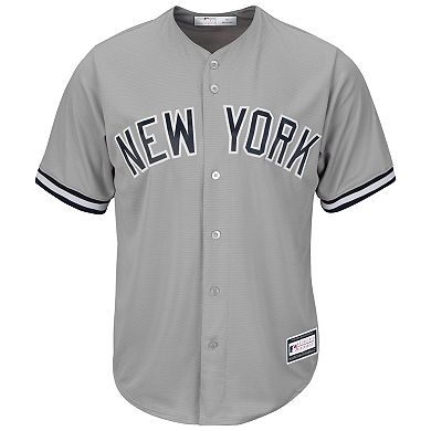 Men's Gray New York Yankees Big & Tall Replica Team Jersey