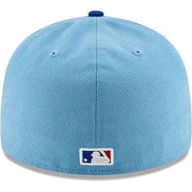 Men's New Era Light Blue/Royal Texas Rangers 2020 Alternate 2 Authentic Collection On Field Low Profile 59FIFTY Fitted Hat