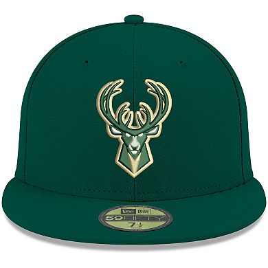 Men's New Era Green Milwaukee Bucks Official Team Color 59FIFTY Fitted Hat