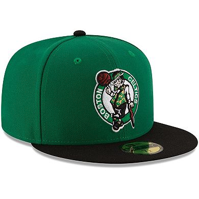 Men's New Era Green/Black Boston Celtics Official Team Color 2Tone 59FIFTY Fitted Hat
