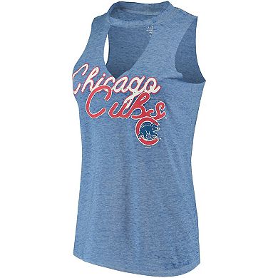 Women's Concepts Sport Royal Chicago Cubs Loyalty Choker Neck Tank Top