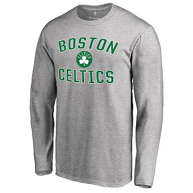 Men's Gray Boston Celtics Victory Arch Long Sleeve T-Shirt