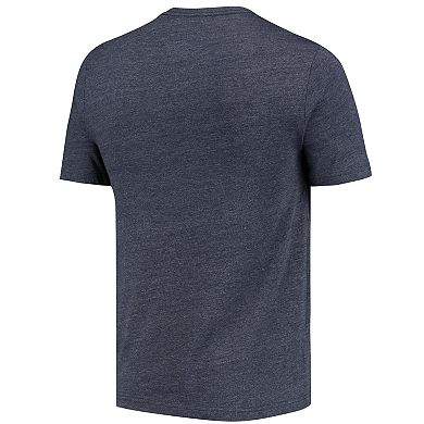 Men's Fanatics Branded Navy Minnesota Twins Weathered Official Logo Tri-Blend T-Shirt