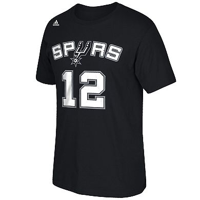 Men's adidas LaMarcus Aldridge San Antonio Spurs Black Net Number T-Shirt