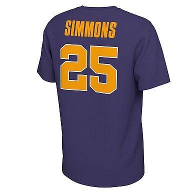 Men's Nike Ben Simmons Purple LSU Tigers Retro Alumni Basketball Jersey T-Shirt