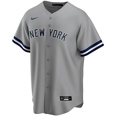 Men's Nike Gleyber Torres Gray New York Yankees Road Replica Player Name Jersey