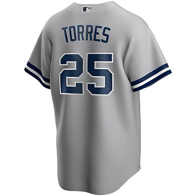 Men's Nike Gleyber Torres Gray New York Yankees Road Replica Player Name Jersey