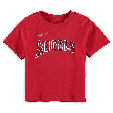 Infant Nike Mike Trout Red Los Angeles Angels Player Name & Number T-Shirt