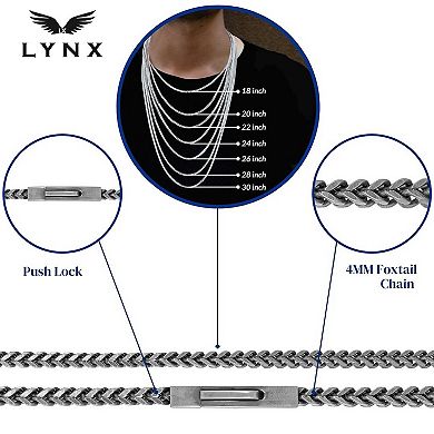 Men's LYNX Stainless Steel Franco Chain Necklace