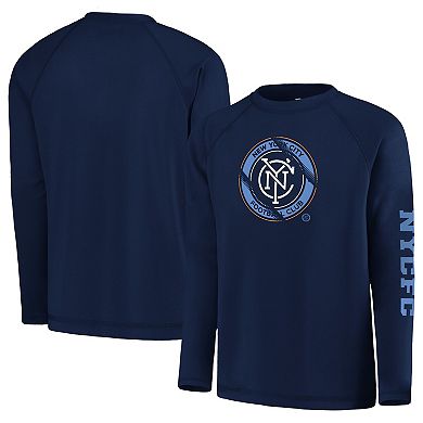 Youth Fanatics Branded Navy New York City FC Vital to Success Long Sleeve T-Shirt