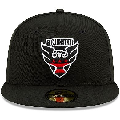 Men's New Era Black D.C. United Primary Logo 59FIFTY Fitted Hat