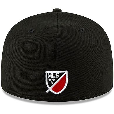 Men's New Era Black D.C. United Primary Logo 59FIFTY Fitted Hat