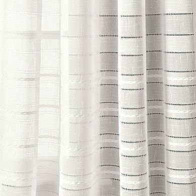 Lush Decor Bridie Grommet Sheer Window Curtain Set