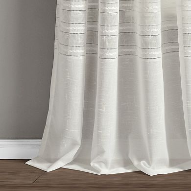 Lush Decor Bridie Grommet Sheer Window Curtain Set