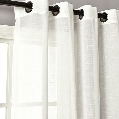 Lush Decor Bridie Grommet Sheer Window Curtain Set