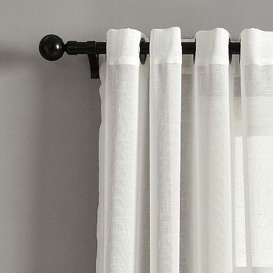 Lush Decor Bridie Grommet Sheer Window Curtain Set