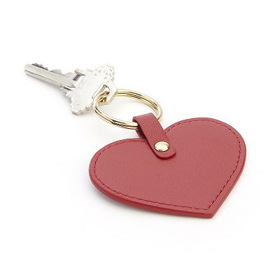 Royce Leather Heart Key Fob