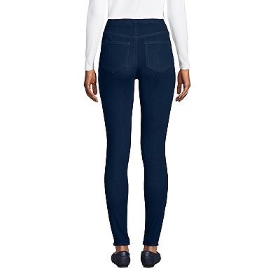 Women's Lands' End High Rise Pull-On Skinny Jeggings