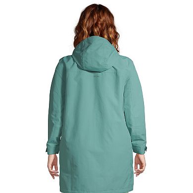 Plus Size Lands' End Classic Squall Hooded Raincoat