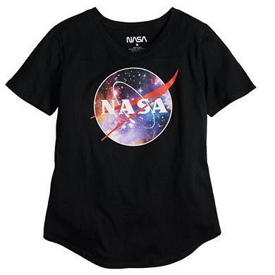 Juniors' Hybrid Tees NASA Galaxy Tee