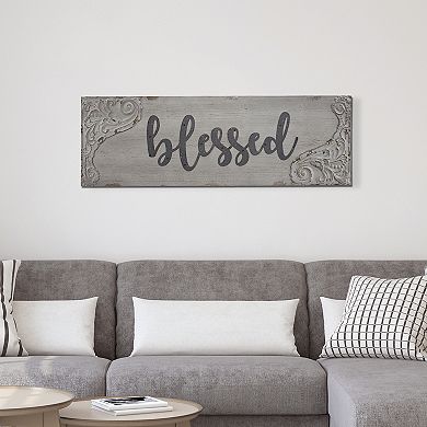 E2 Vintage Inspired Blessed Wall Decor