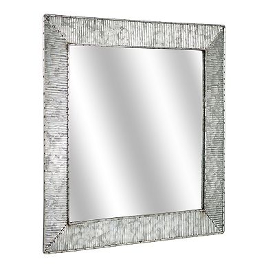 E2 Galvanized Vanity Square Wall Mirror